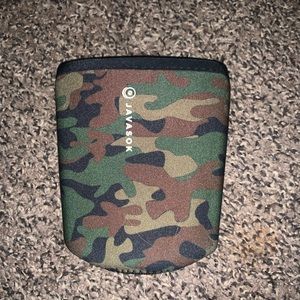 Camo Javasok iced coffee holder